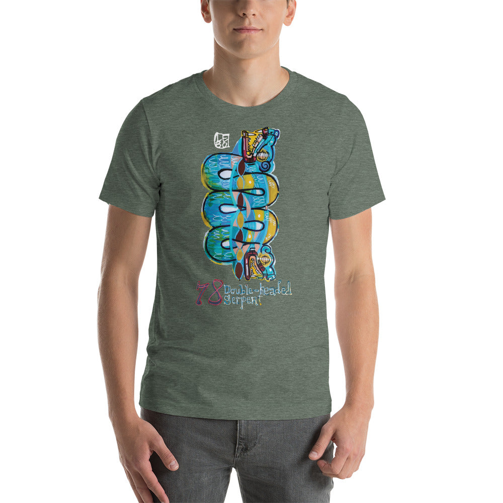 Double Headed Serpent – Lebo Unisex Short Sleeve T-Shirt